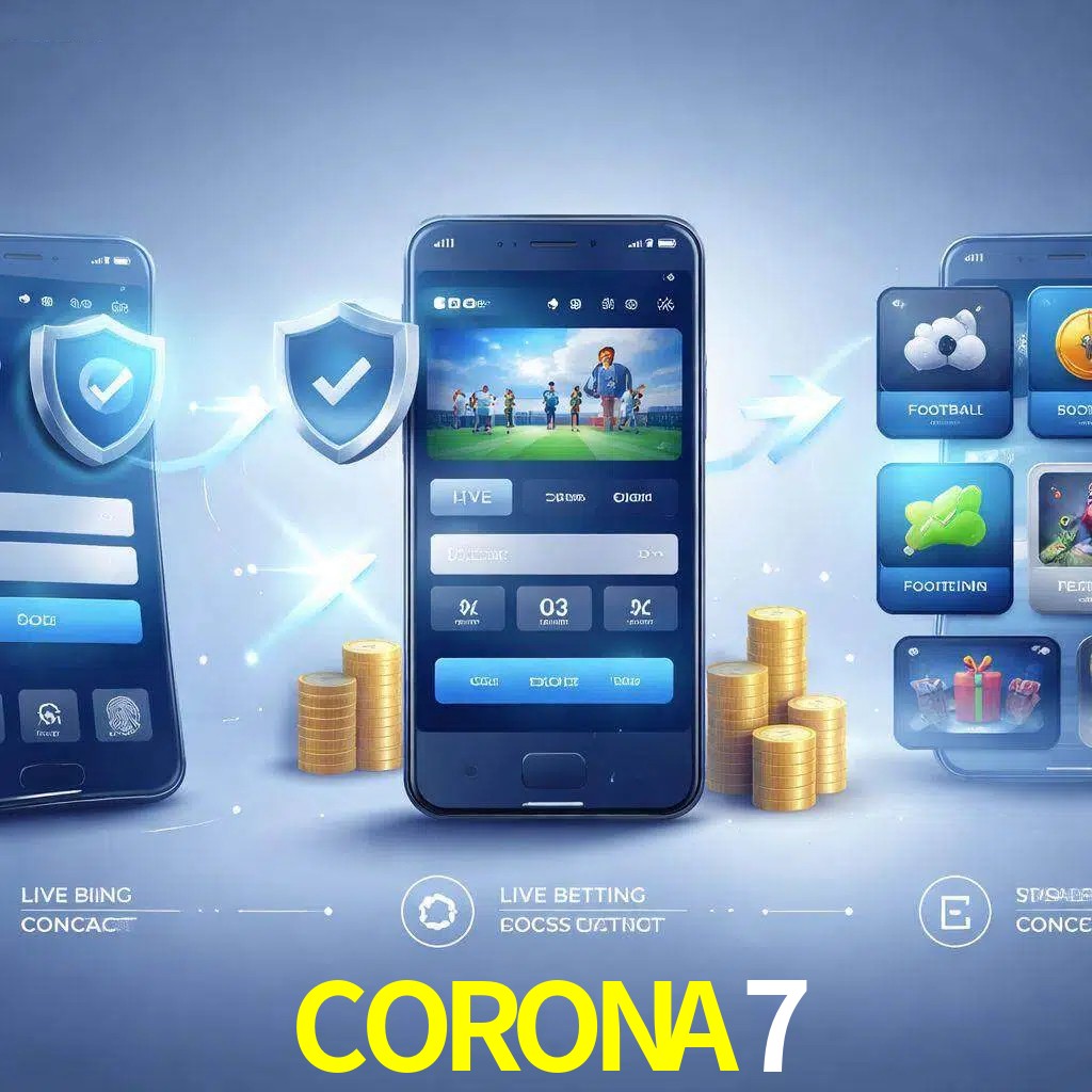 Pasos de acceso a la app CORONA7 en pantalla de teléfono móvil